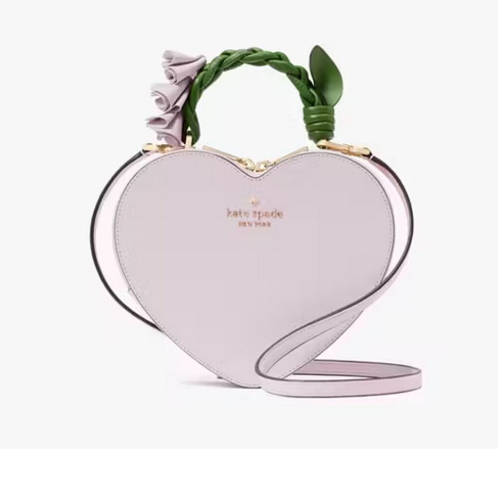 💜 Kate Spade Lavender Heart Flower Novelty Bag NWT – Sold Out Kawaii Purse